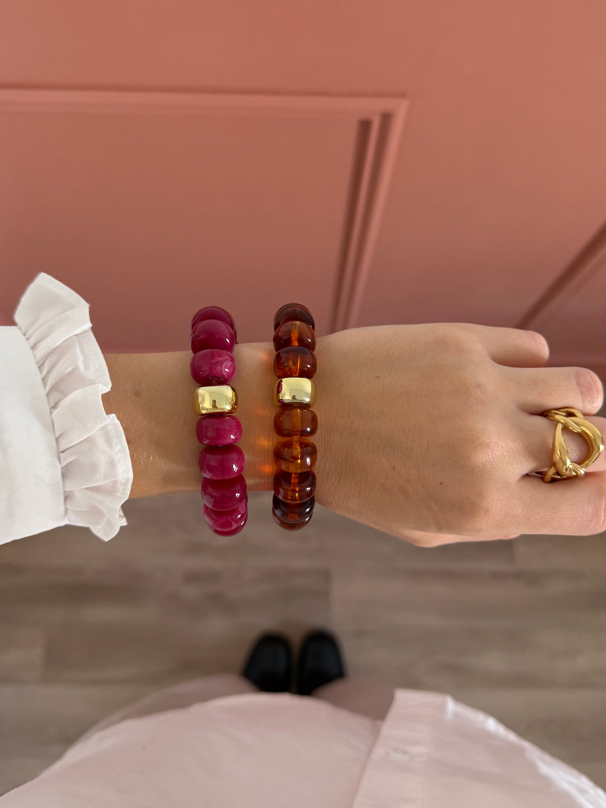 Bracelet GRETA framboise