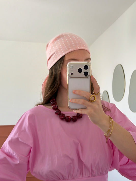 Foulard POIS rose