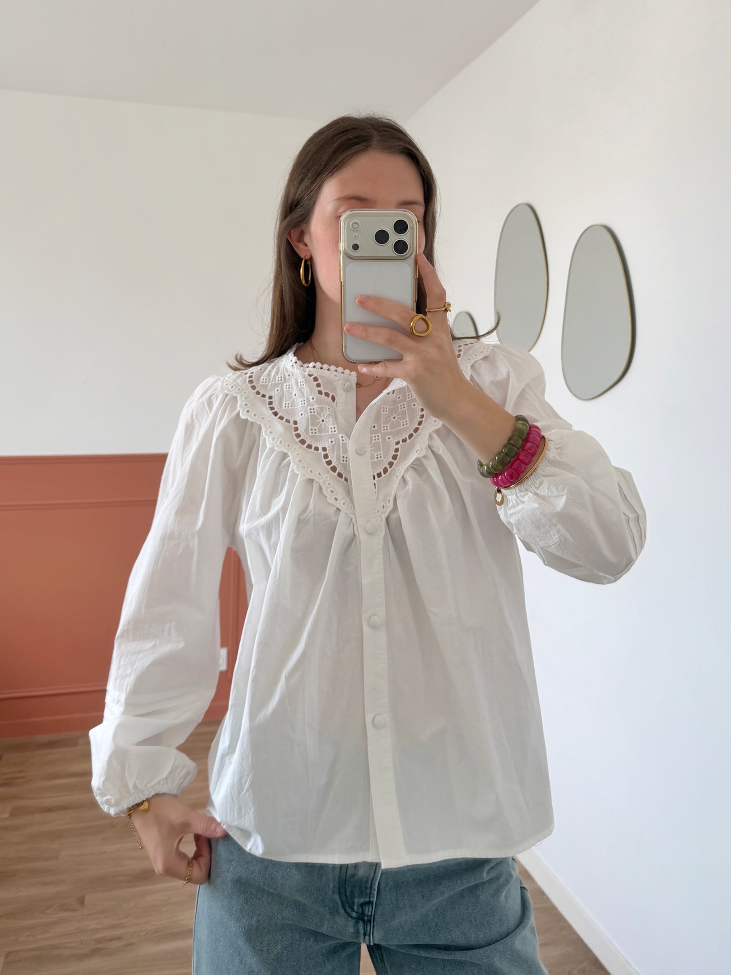 Blouse CLÉMENCE blanche