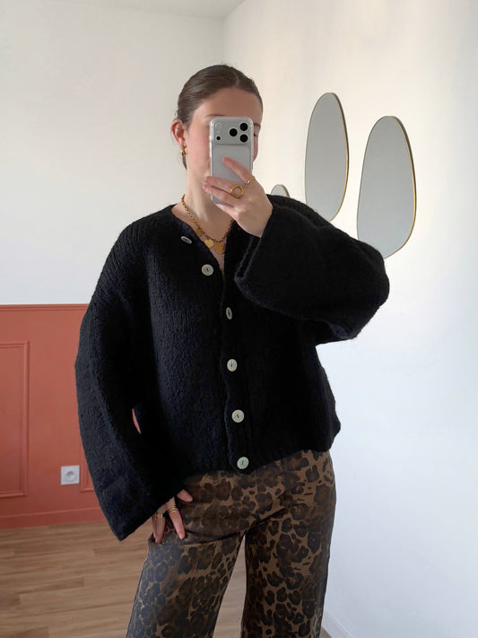 Cardigan EVA noir