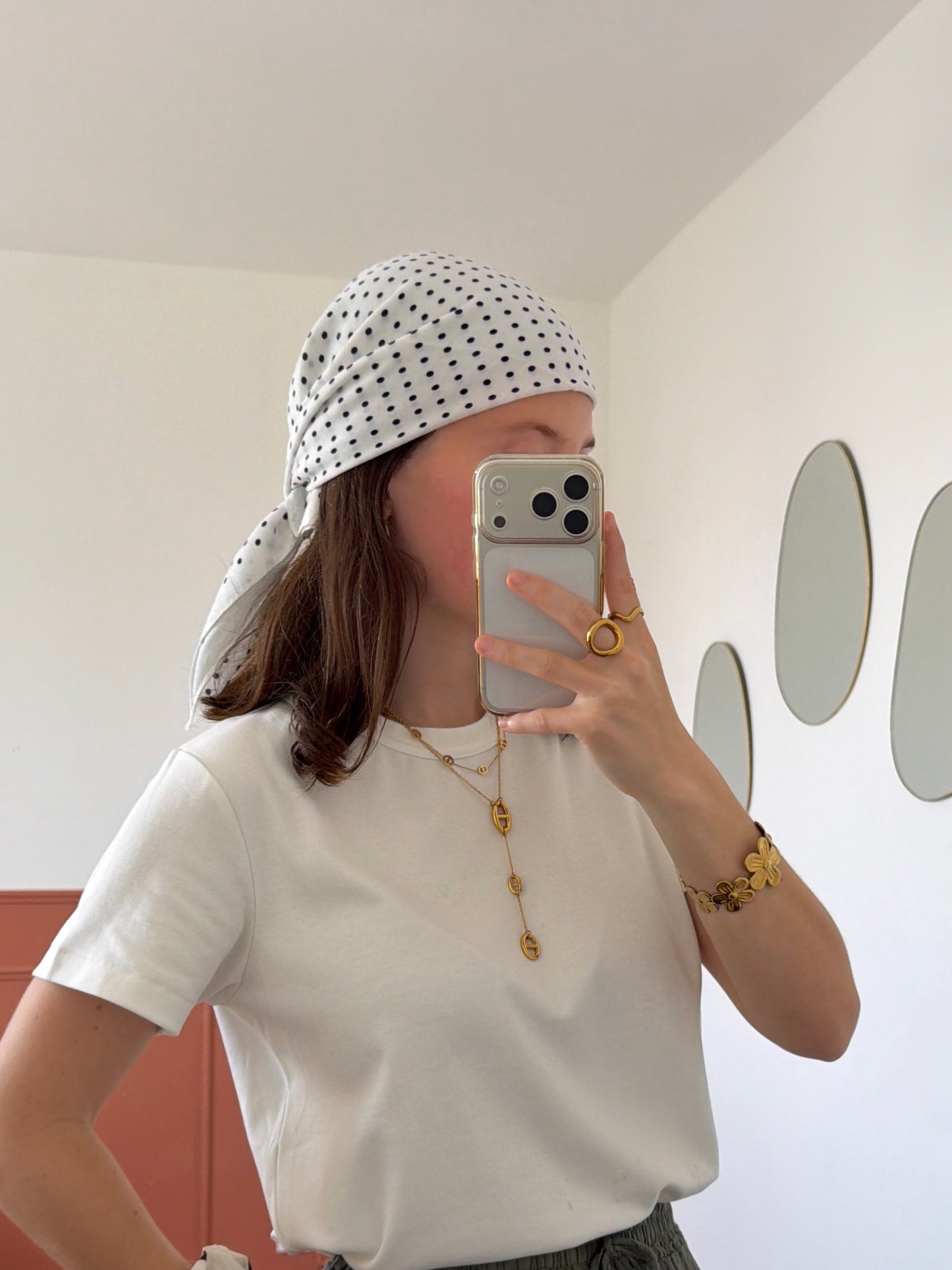 Foulard POIS blanc