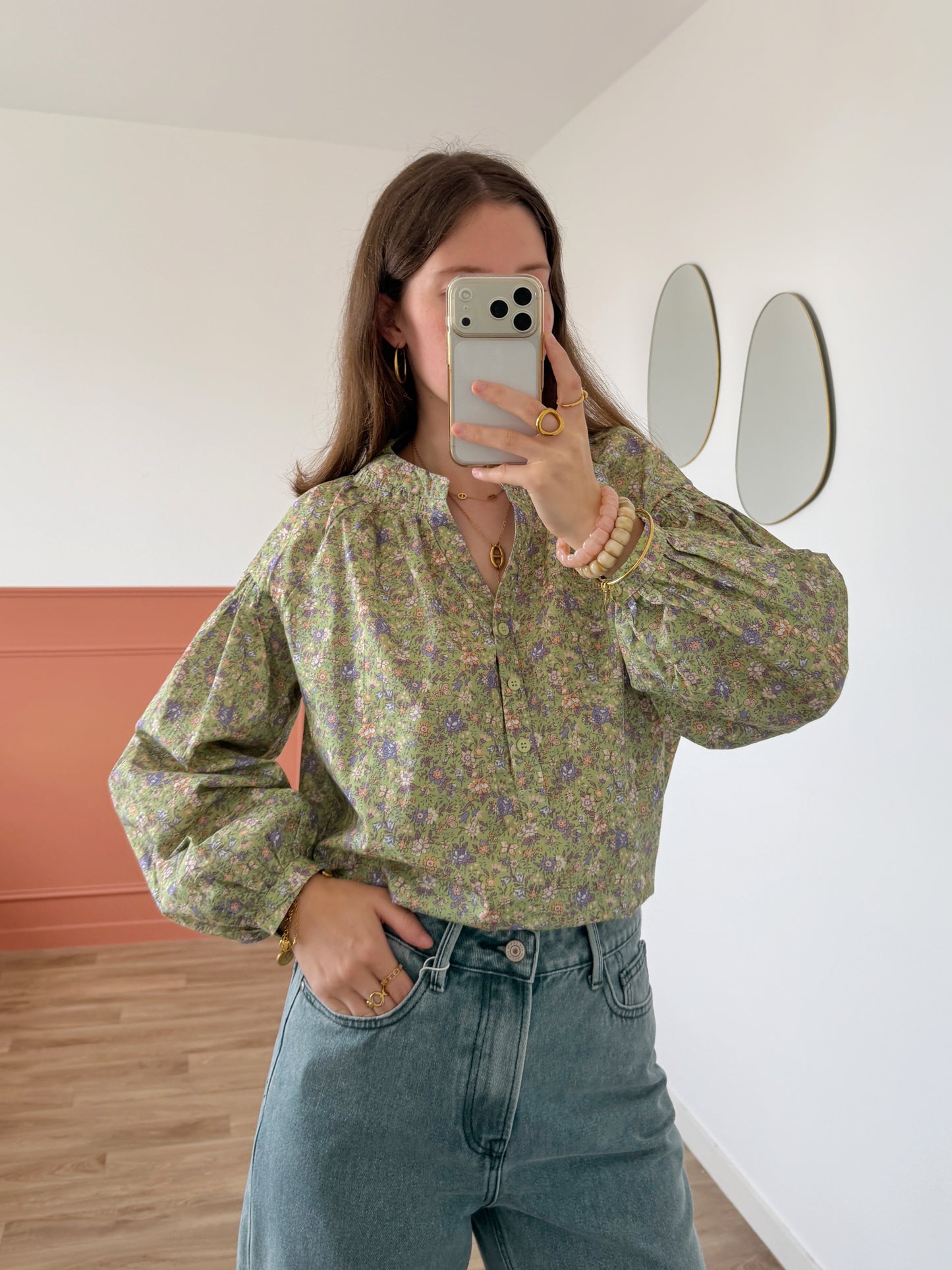 Blouse NOÉMIE verte