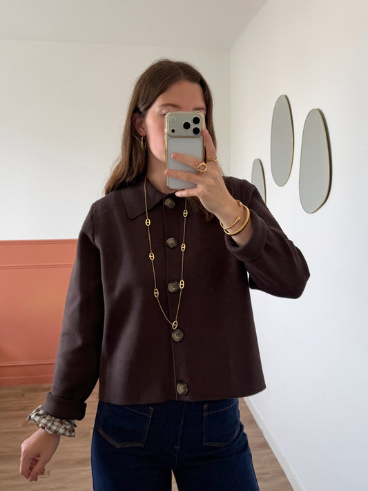 Cardigan LISA marron