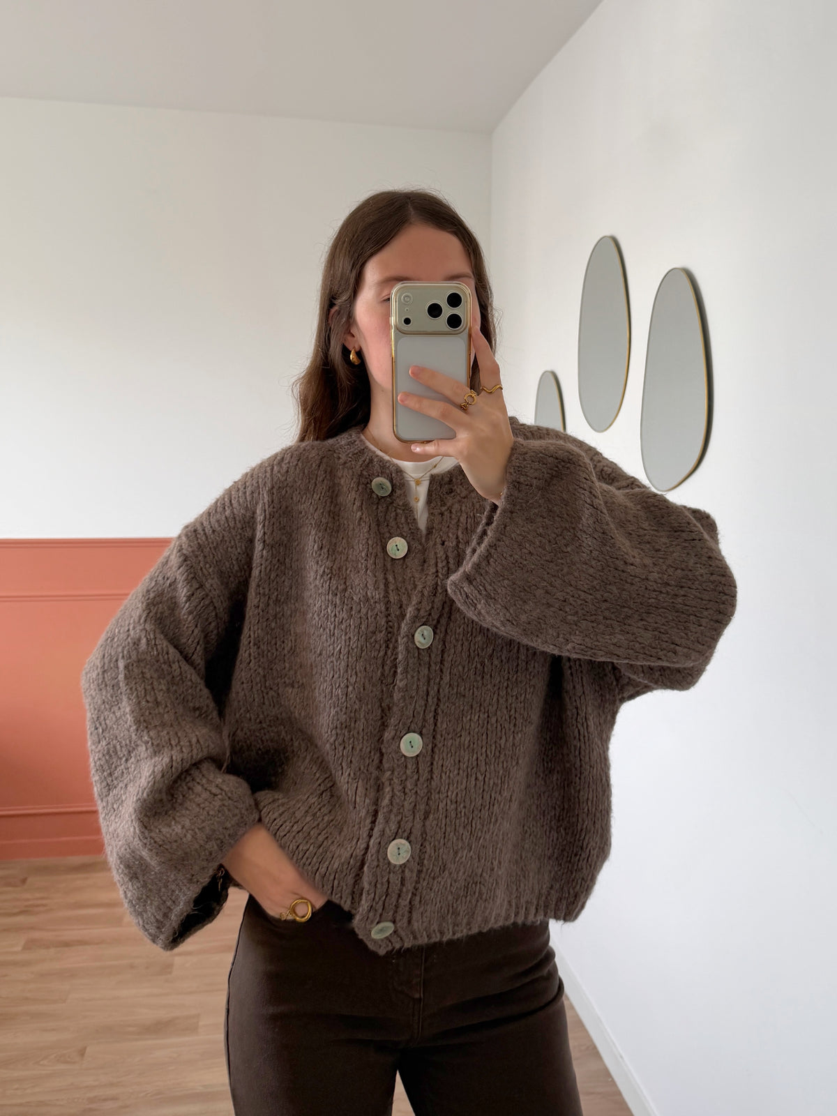 Cardigan EVA taupe
