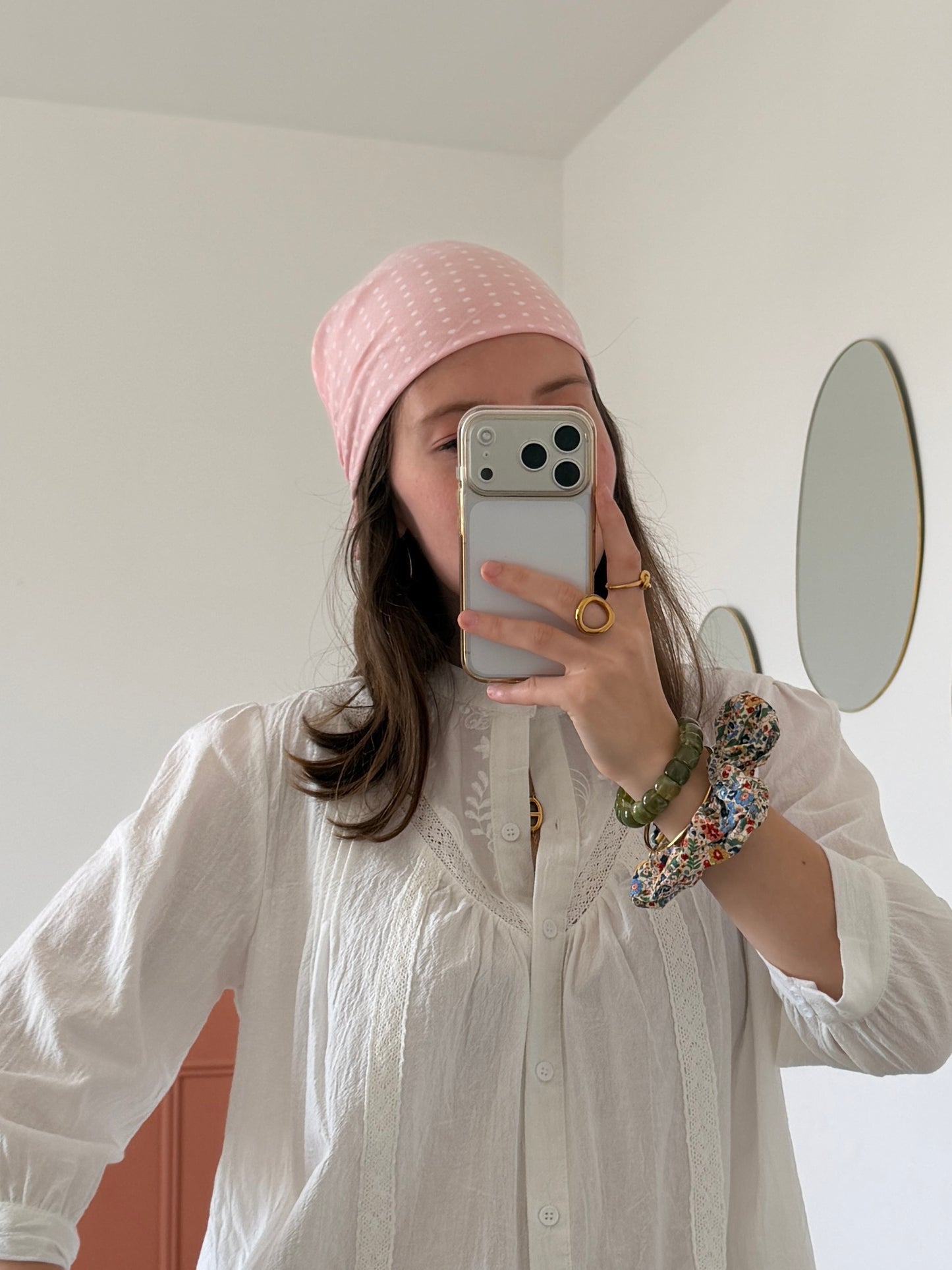 Foulard POIS rose