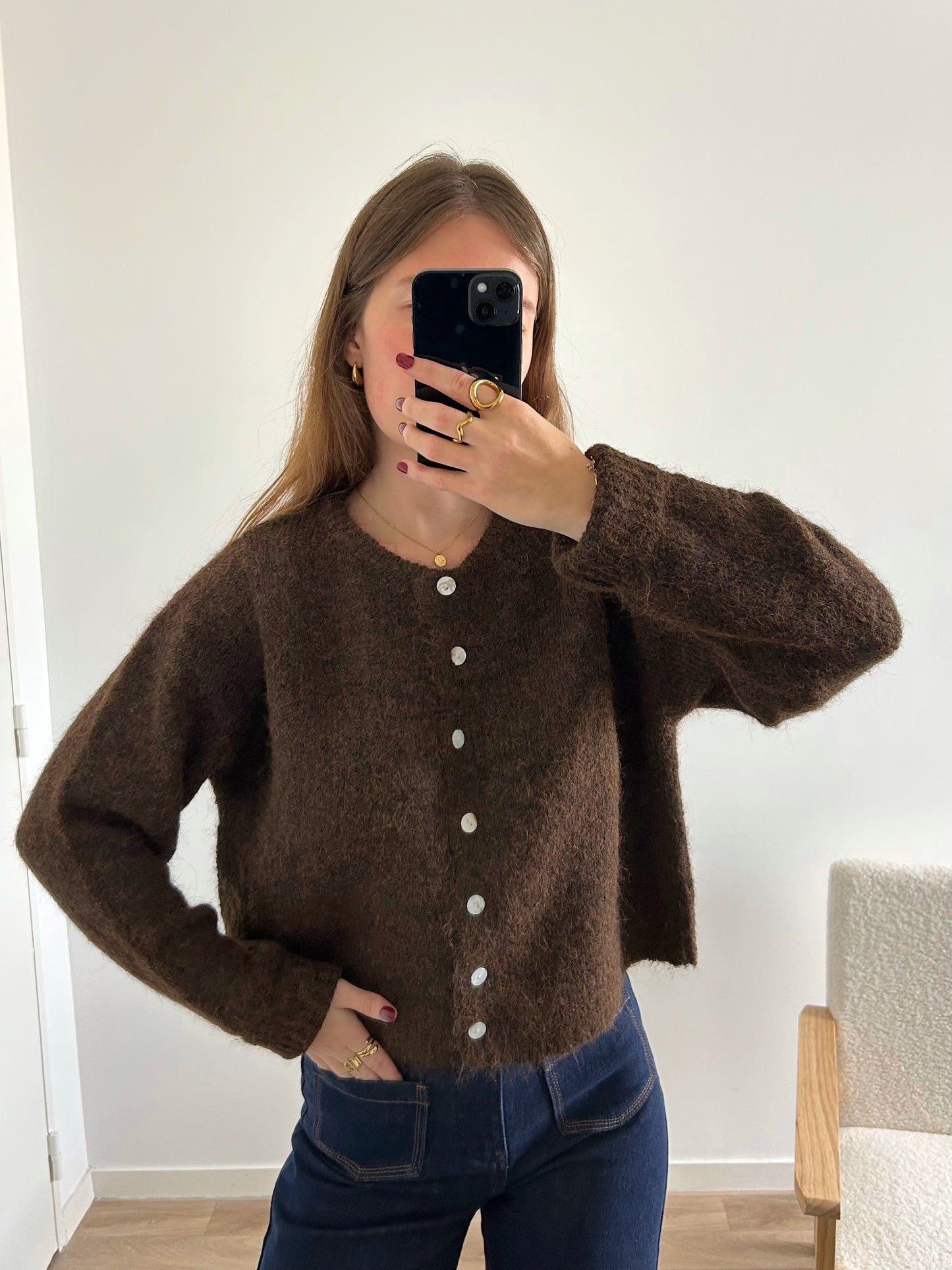 Cardigan ELENA chocolat