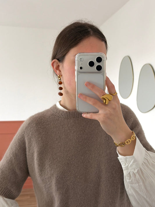 Boucles d'oreilles BRUNE