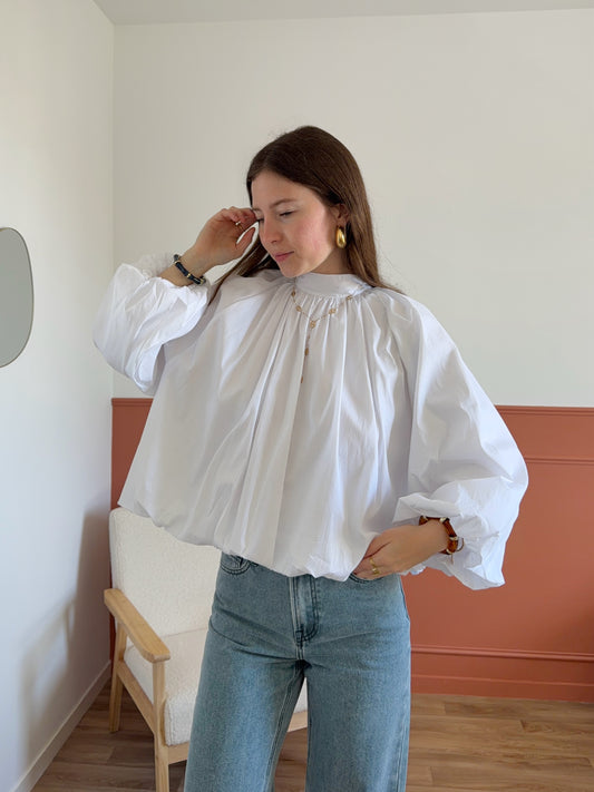 Blouse CORALIE blanche