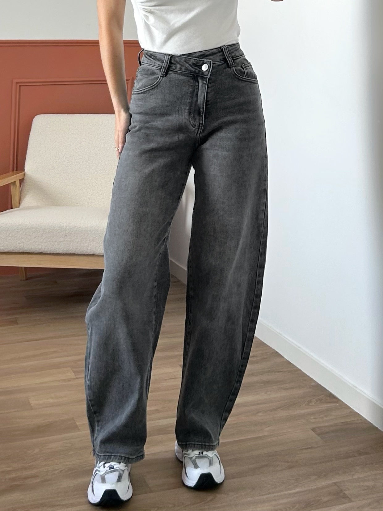 Jean barrel asymétrique ALEX