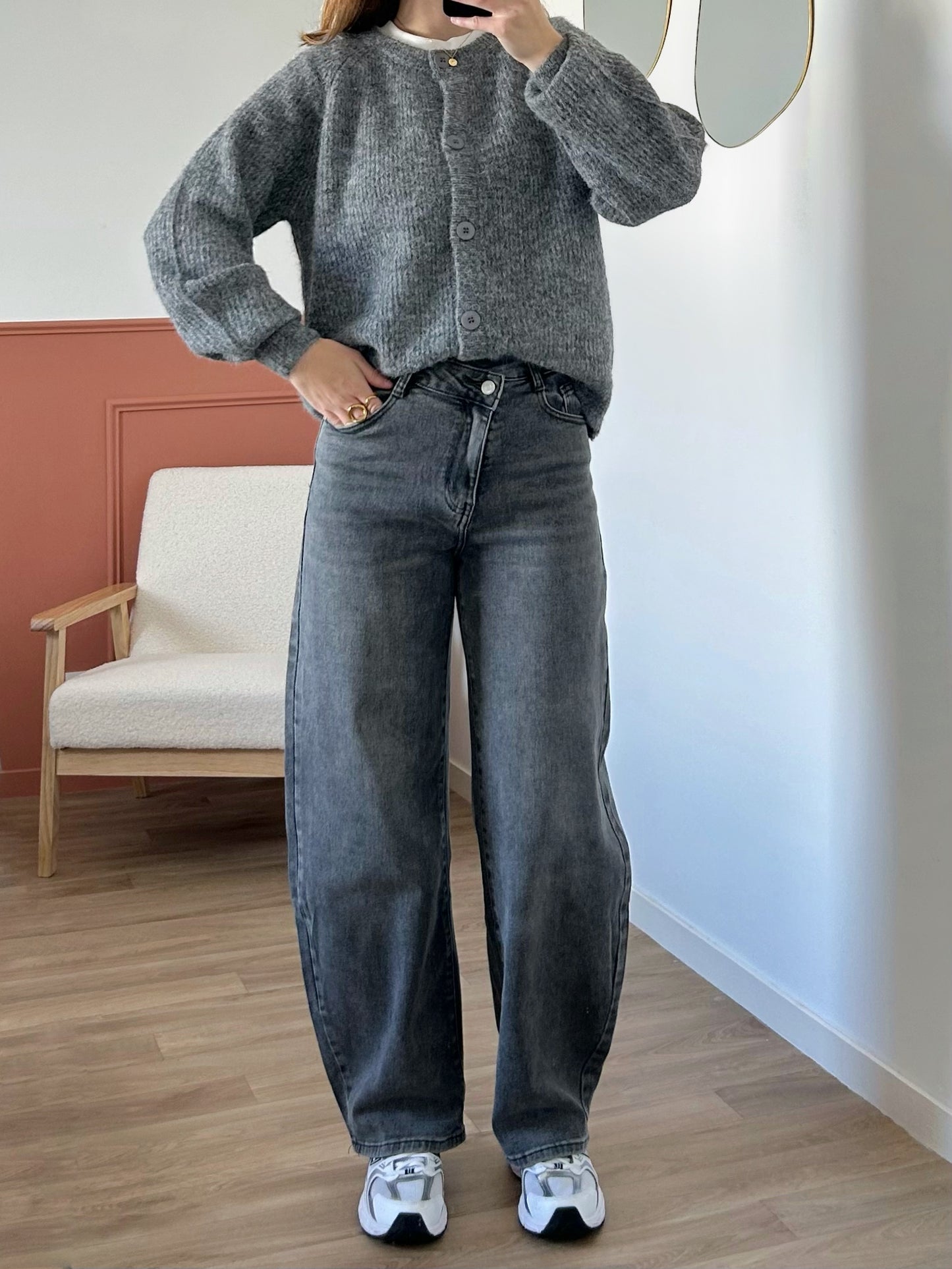 Jean barrel asymétrique ALEX