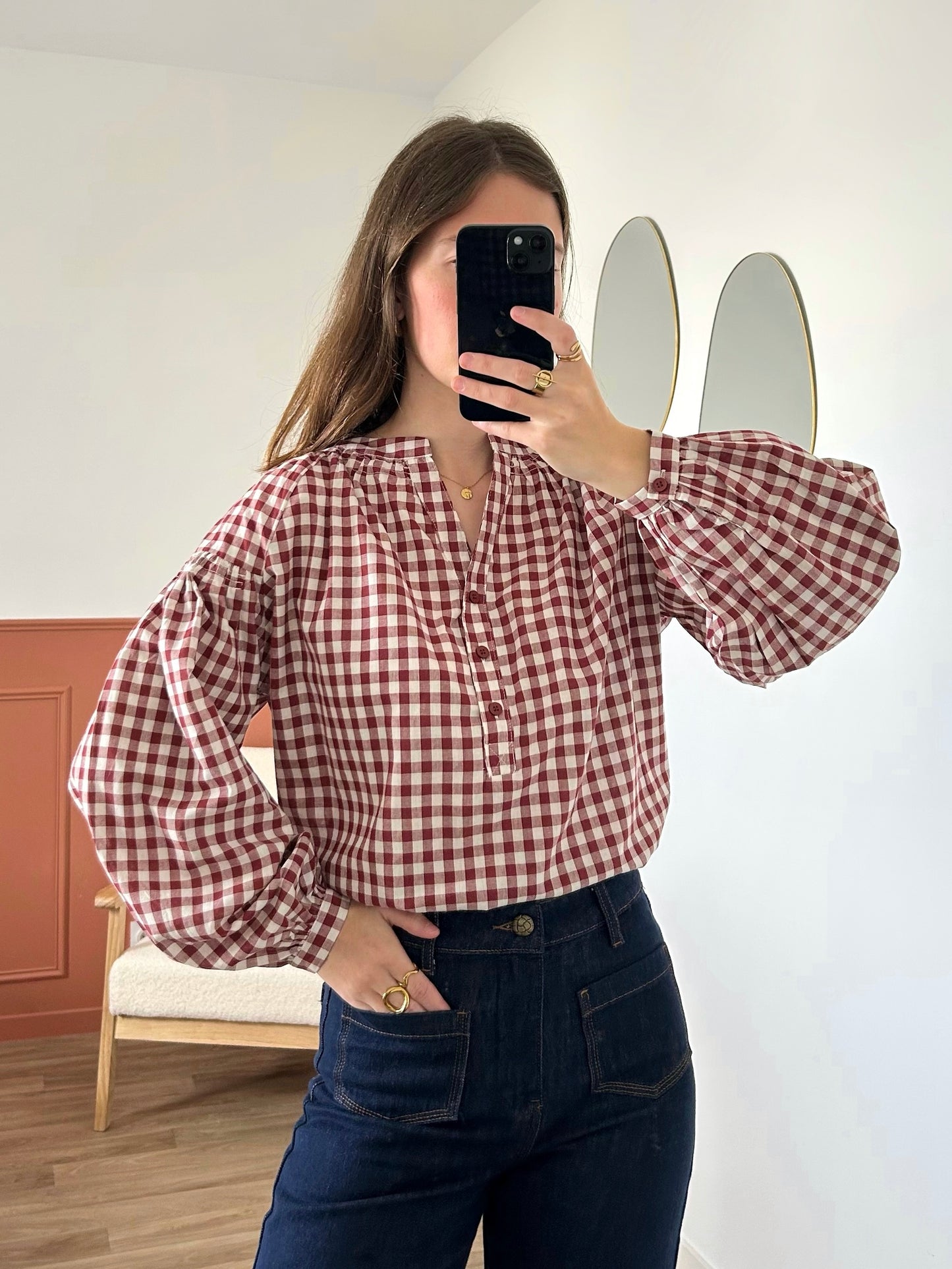 Blouse VANESSA bordeaux