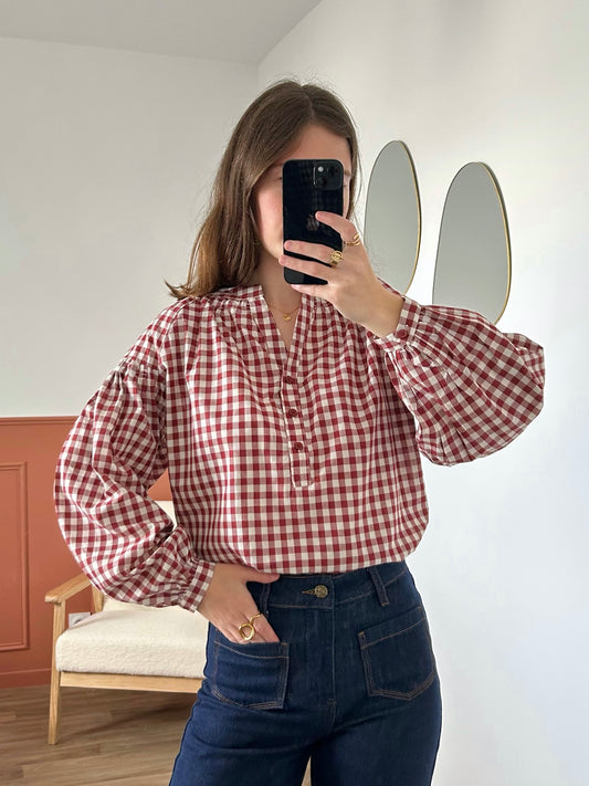 Blouse VANESSA bordeaux