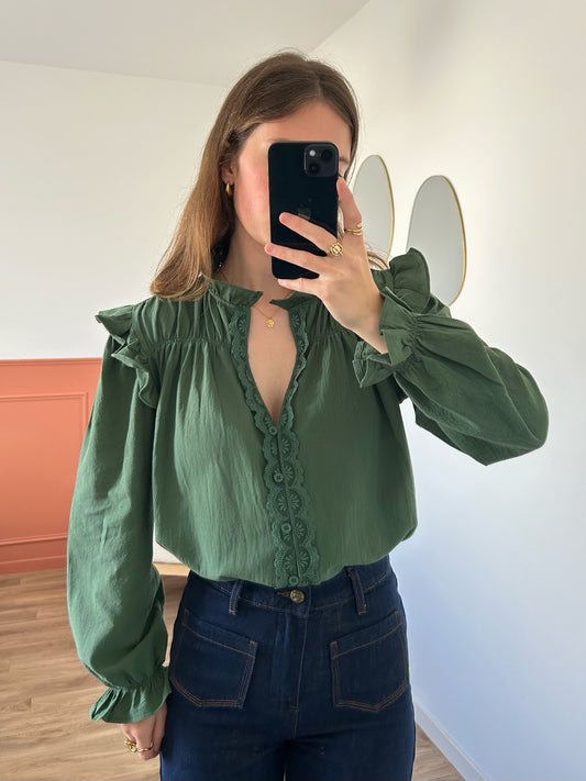 Blouse JEANNE verte