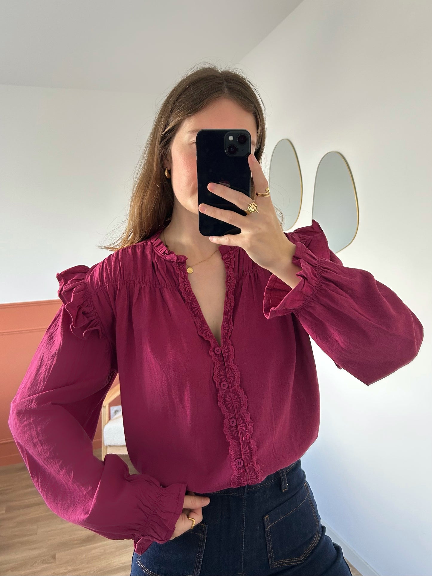 Blouse JEANNE prune