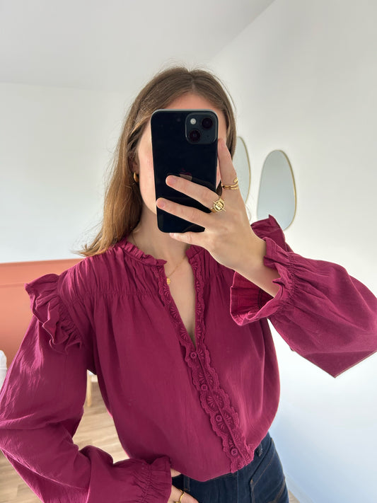Blouse JEANNE prune