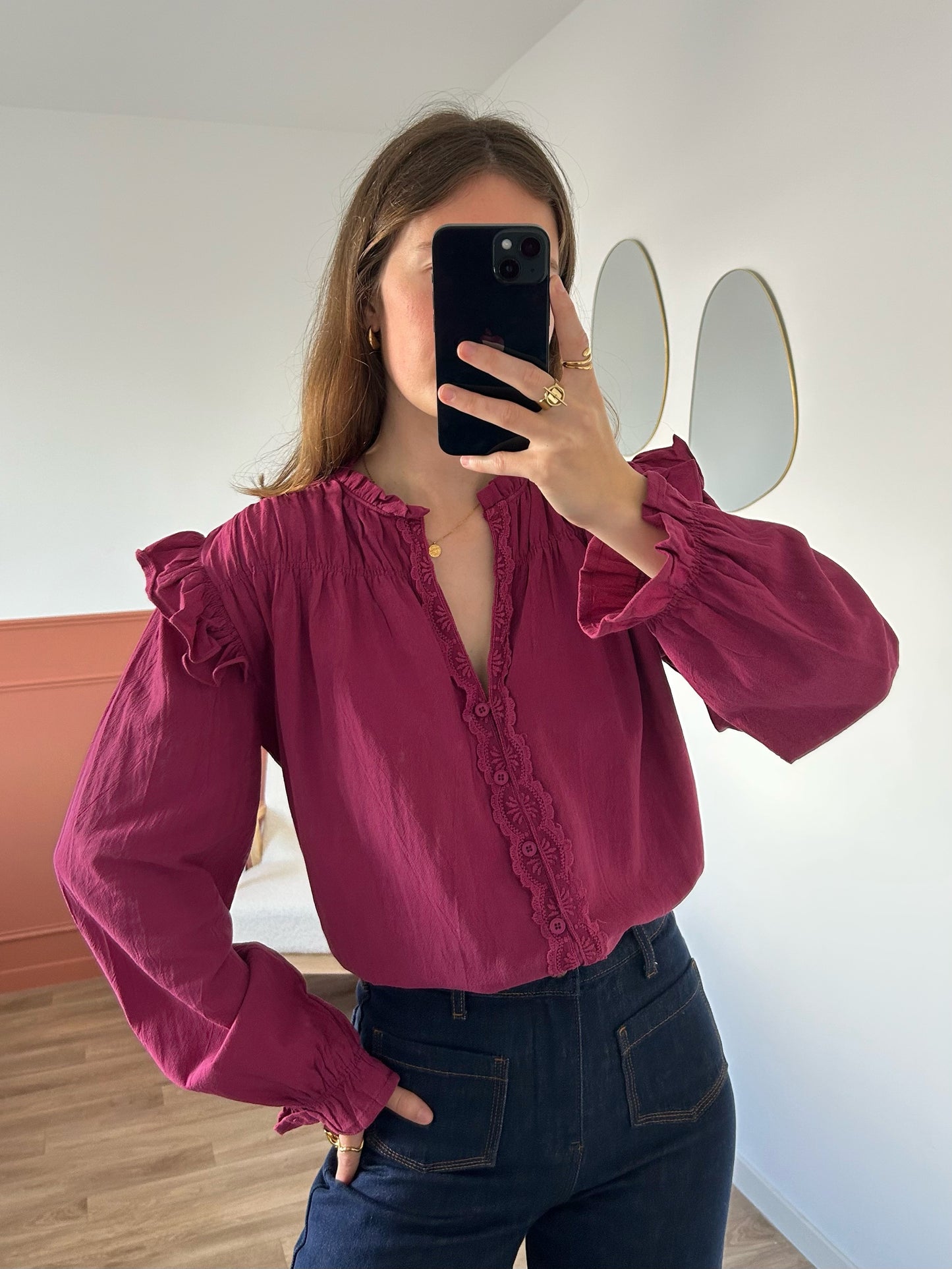 Blouse JEANNE prune