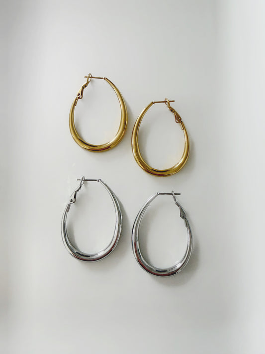 Boucles d'oreilles EMIE argentées