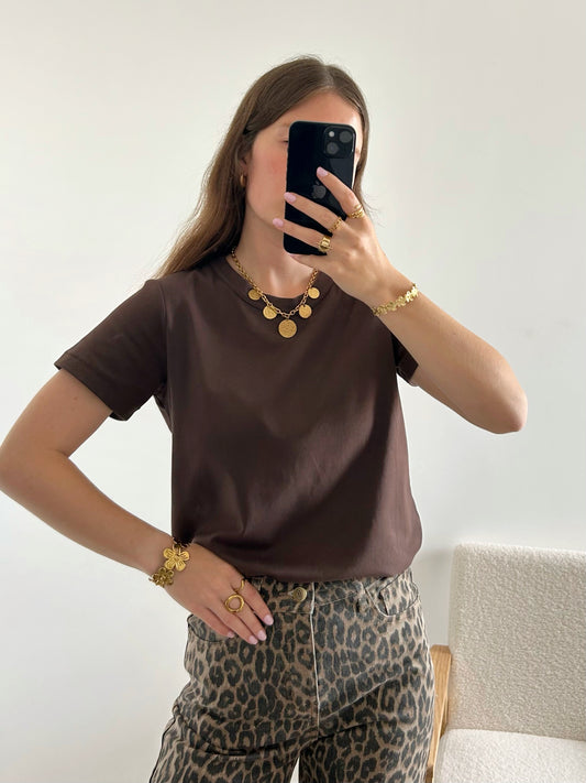 T-shirt MANON chocolat
