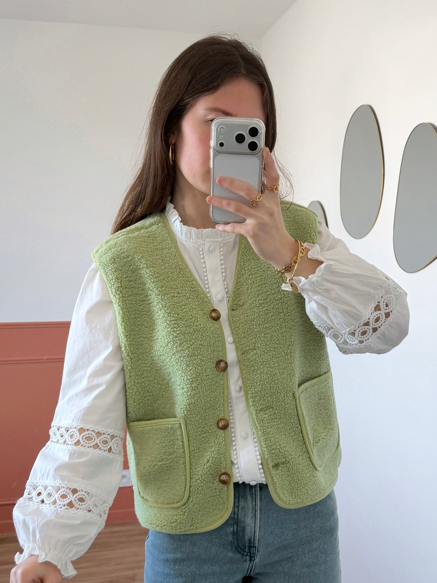 Veste sans manches MAXINE verte