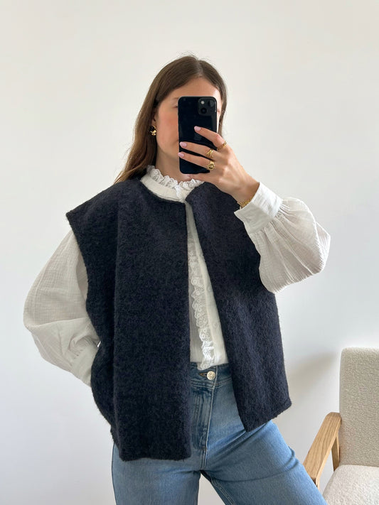 Veste sans manches LINA bleu marine