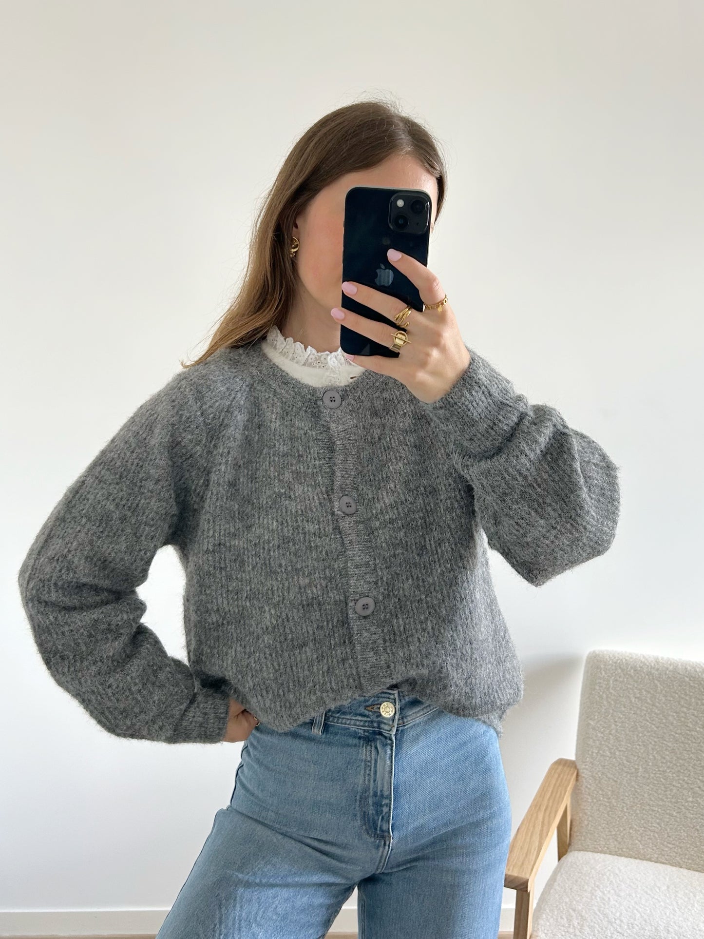 Cardigan ASTRID gris