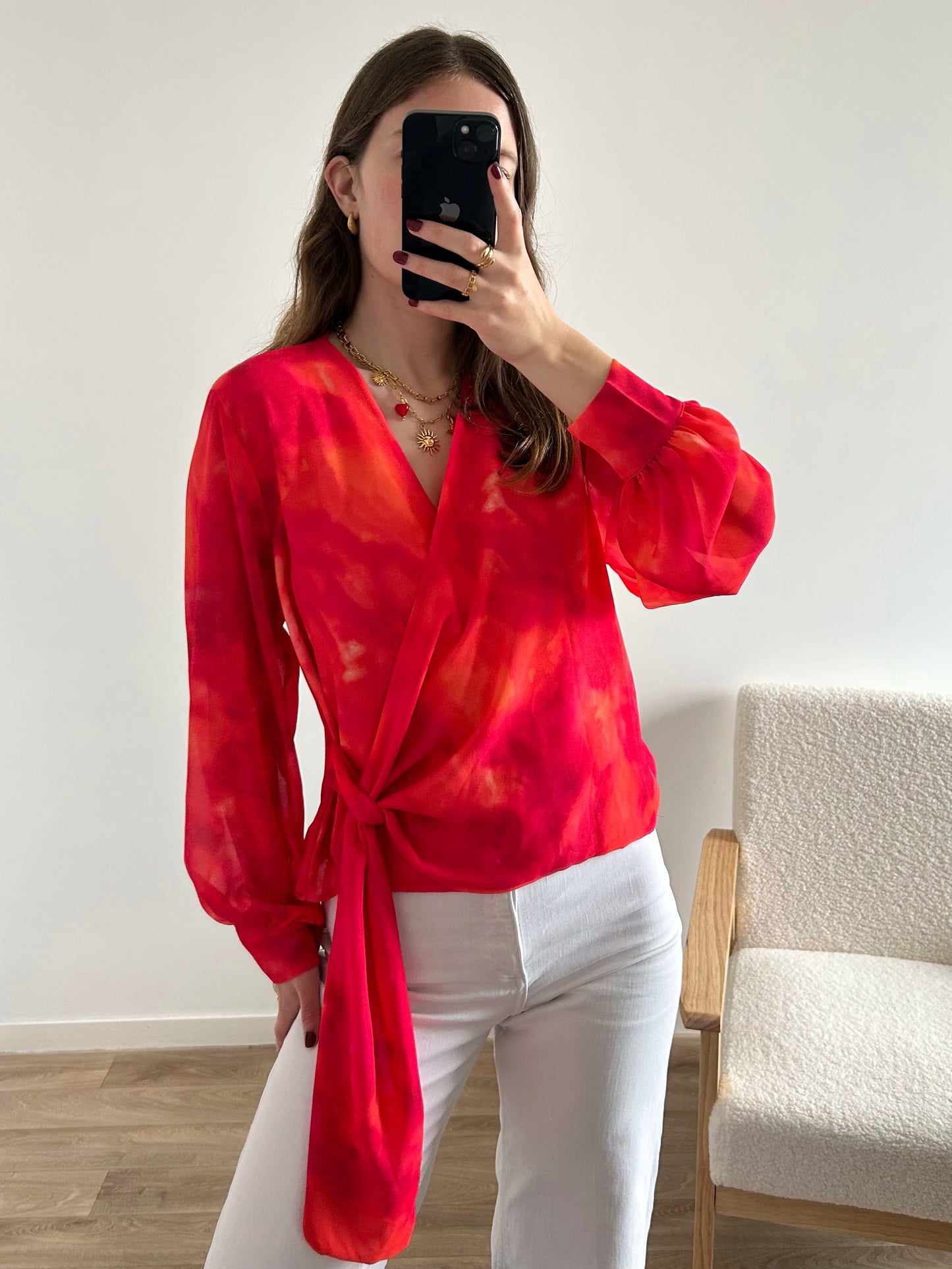 Blouse cache coeur HÉLÈNE