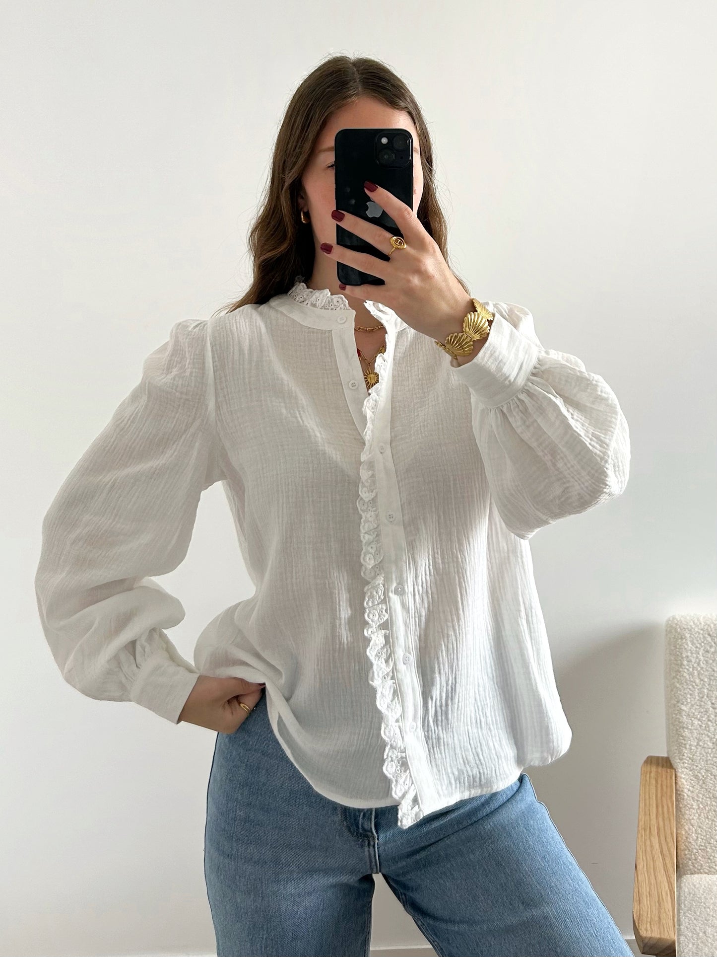 Blouse VENCA blanche