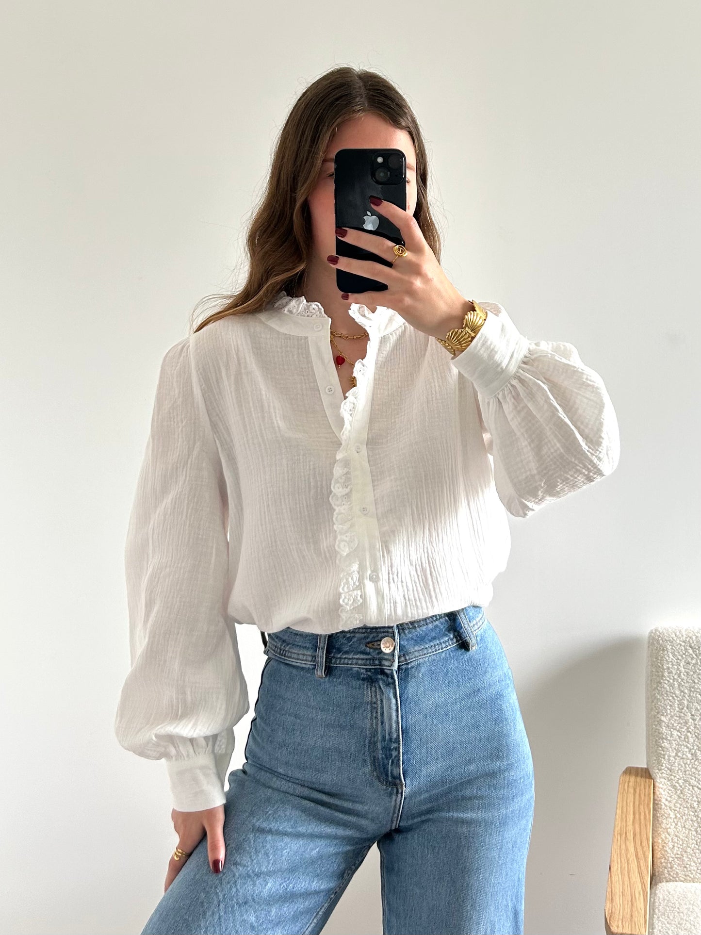Blouse VENCA blanche