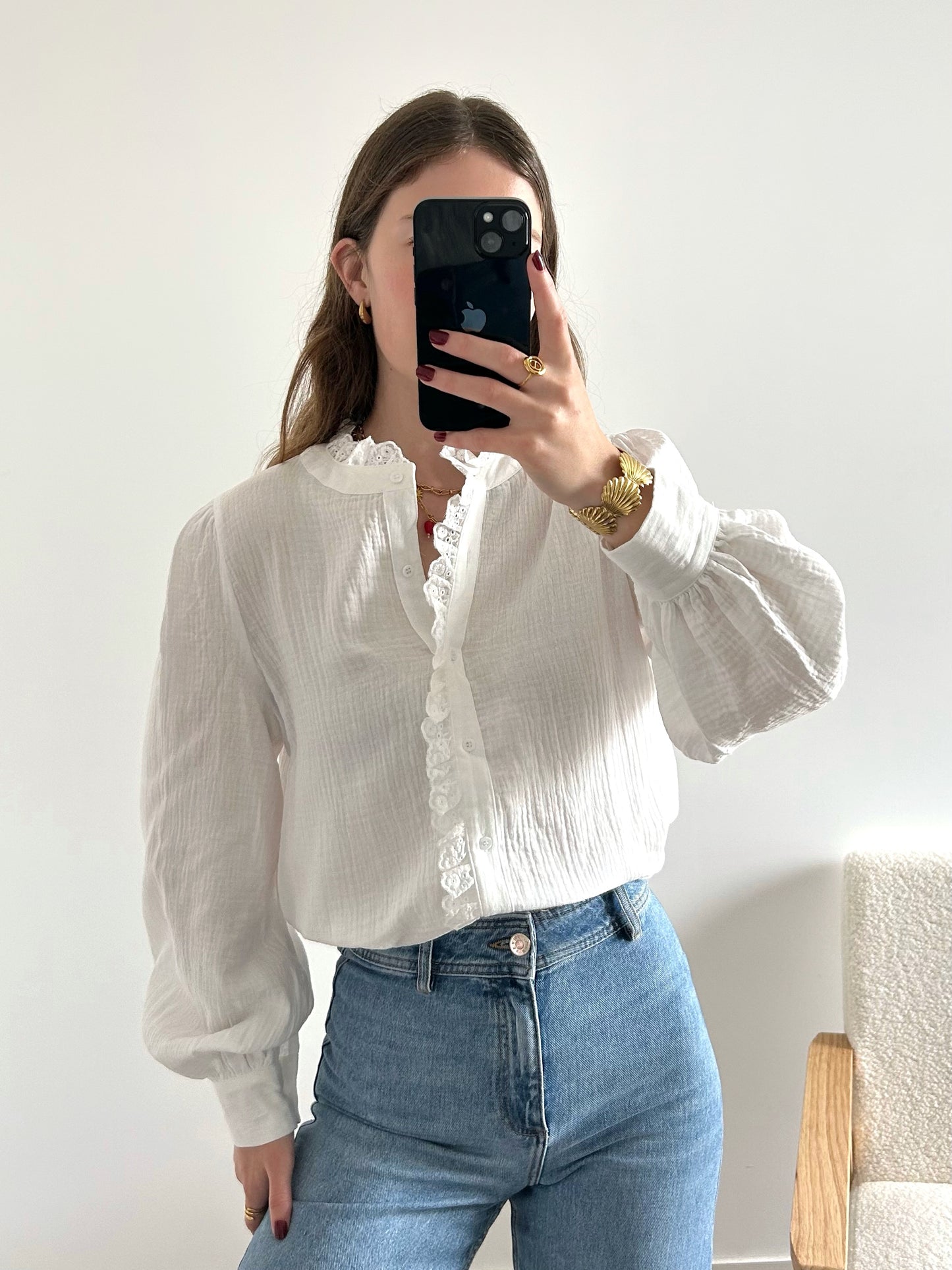 Blouse VENCA blanche