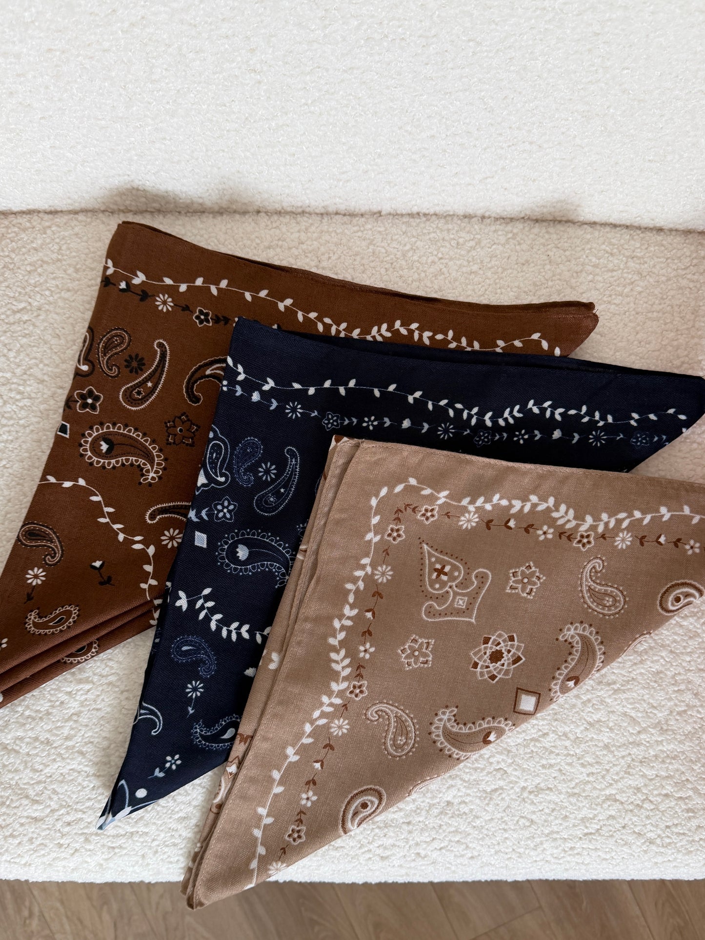 Foulard ELSA bleu marine