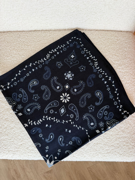 Foulard ELSA bleu marine