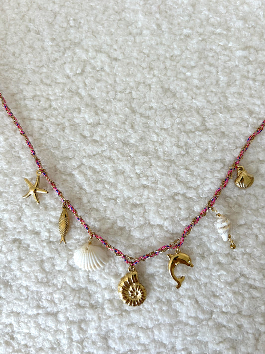 Collier breloques ROSA