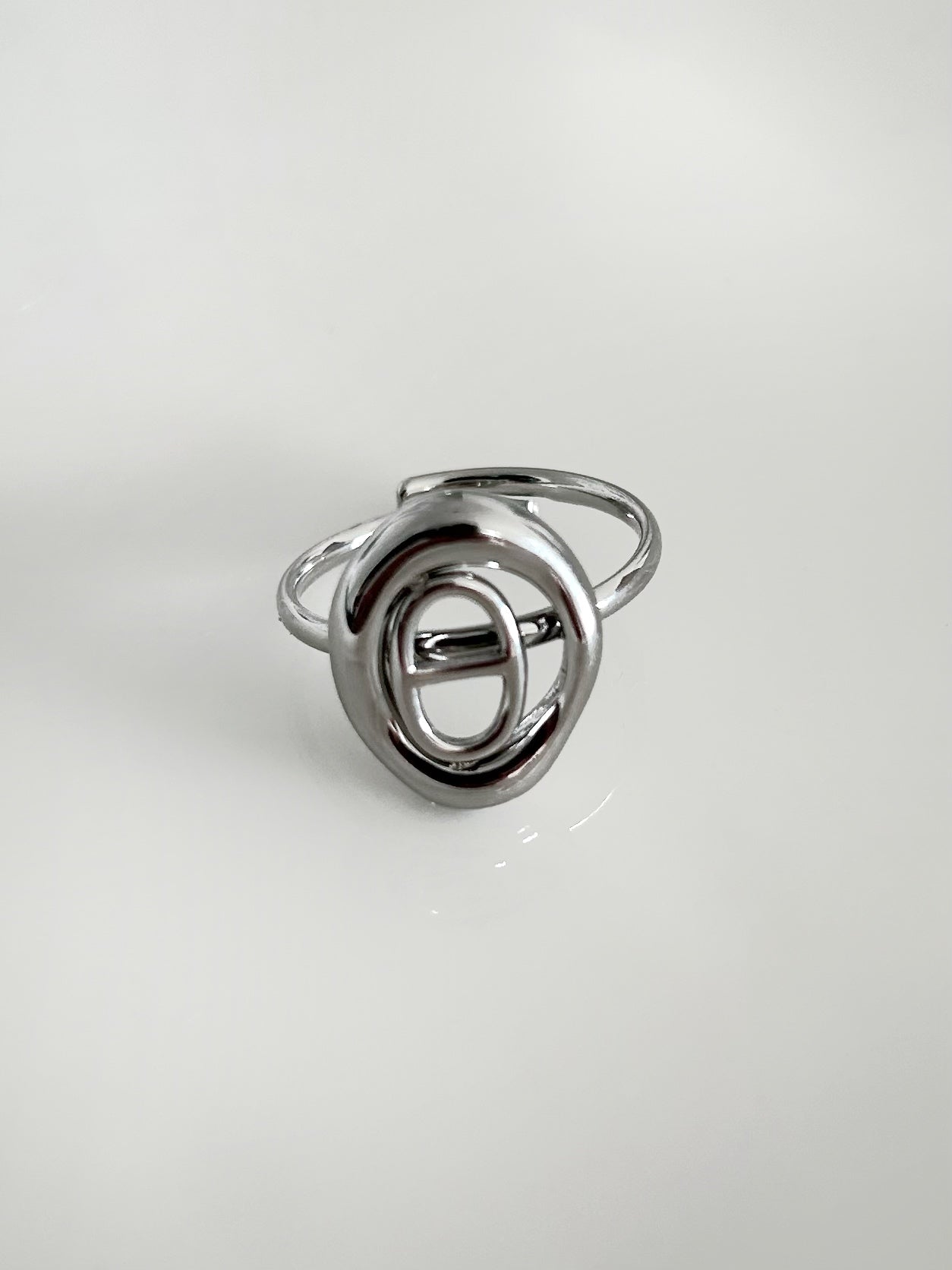 Bague ISA argentée