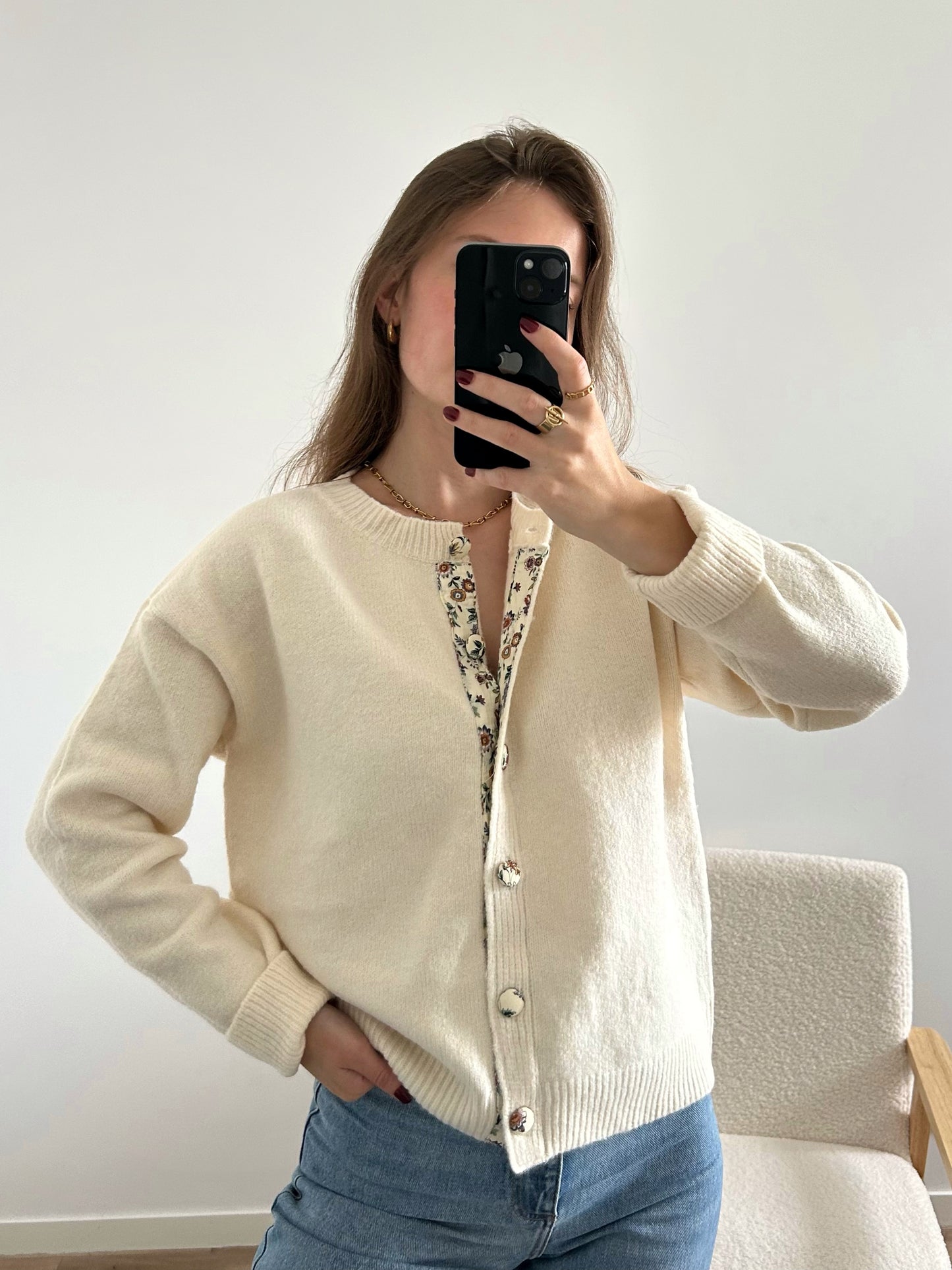 Cardigan ELISA écru