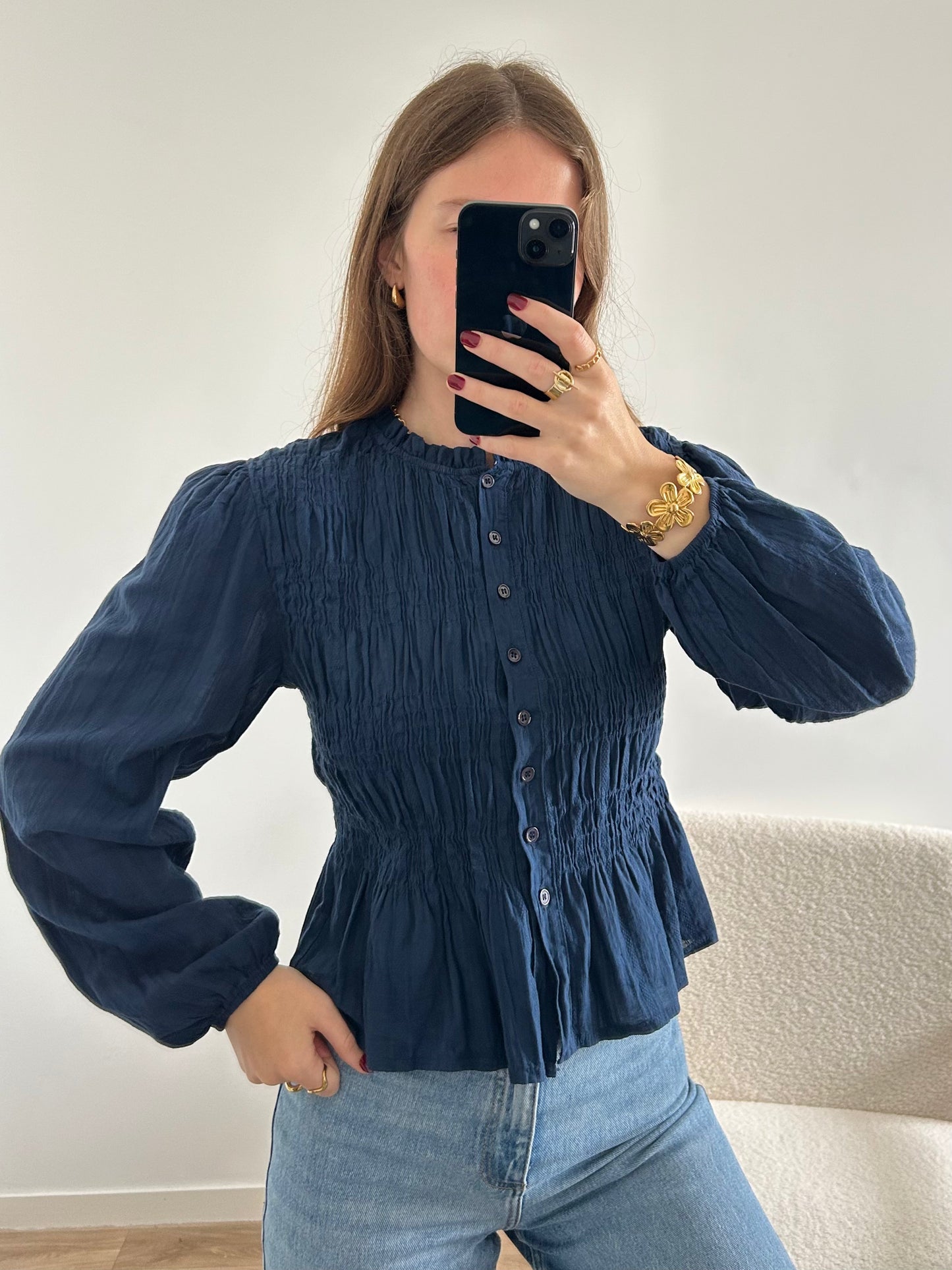 Blouse EMMA bleu marine