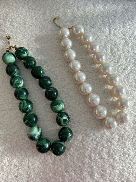 Collier PERLA blanc