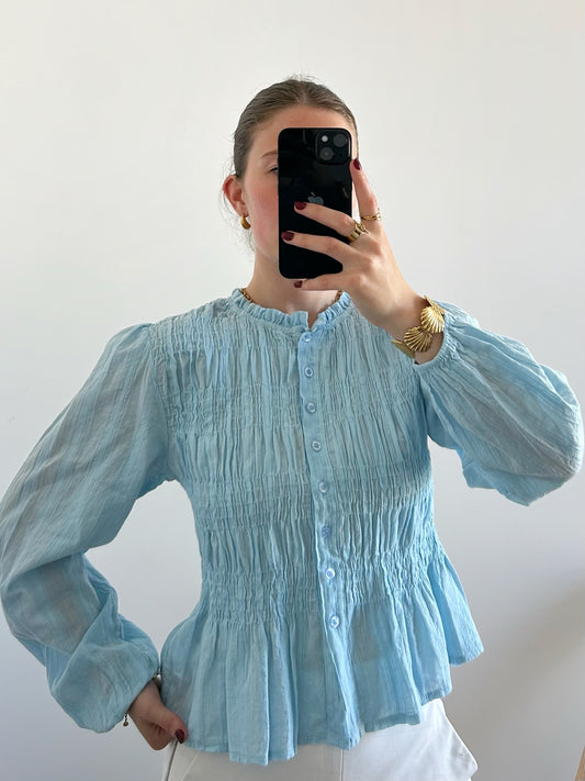 Blouse EMMA bleu clair