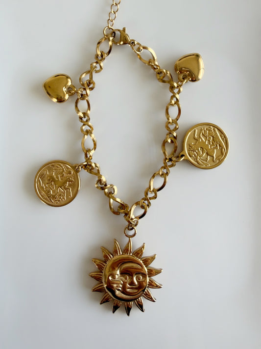 Bracelet breloques SUN