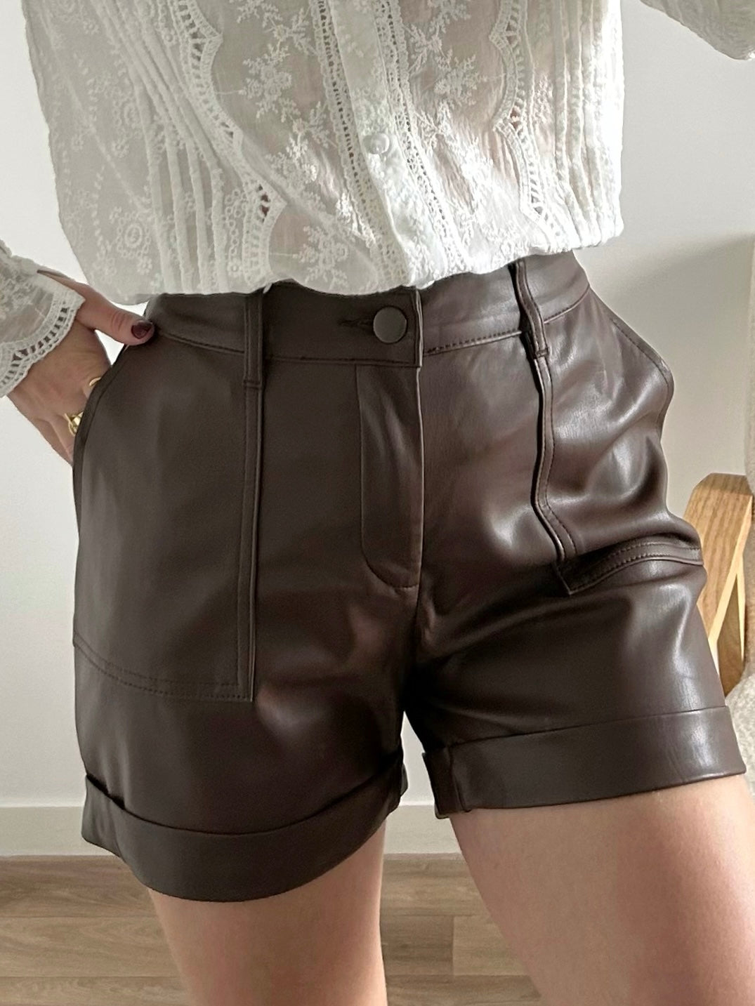 Short similicuir TESSA