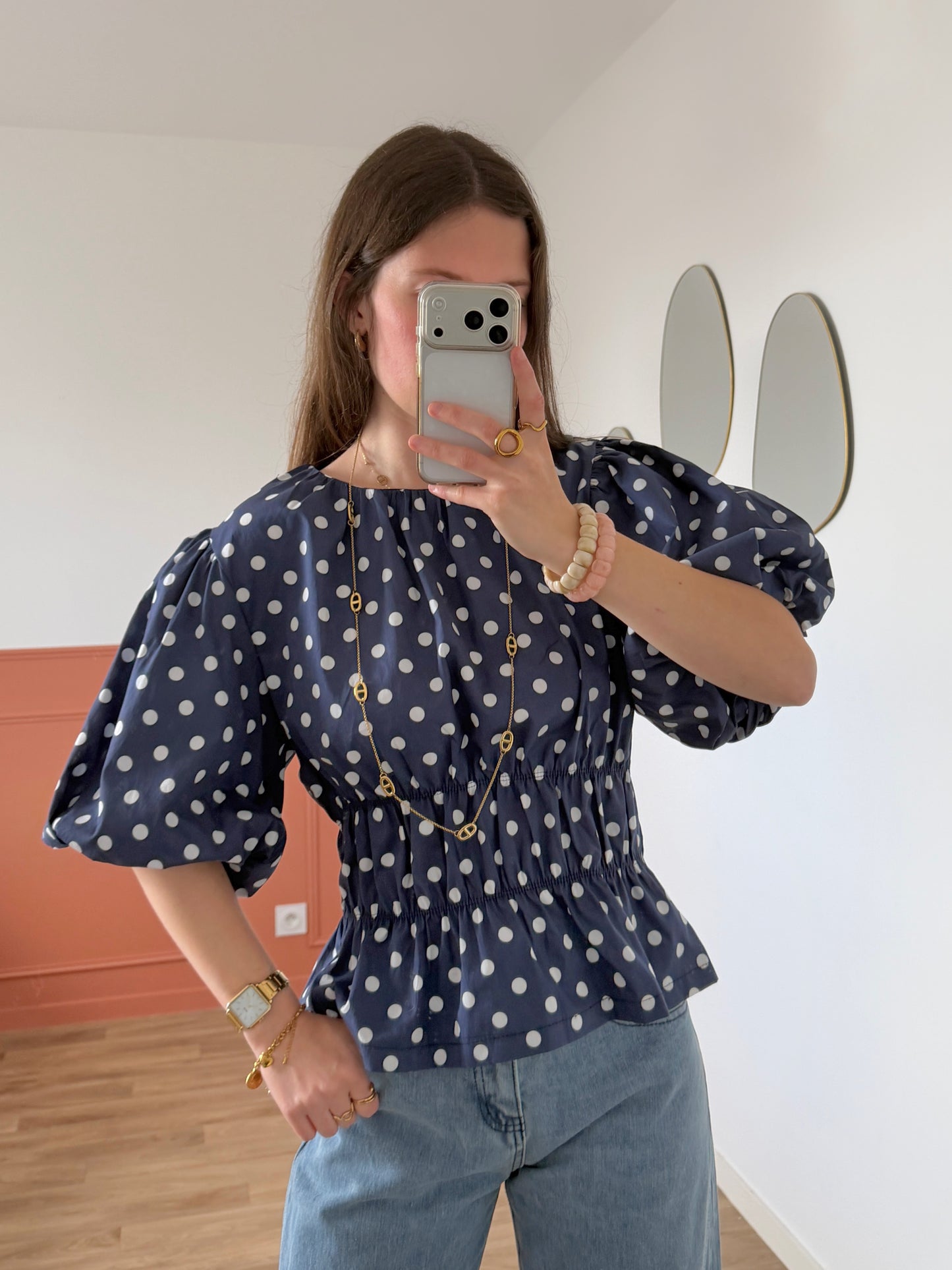 Blouse DANAÉ bleu marine