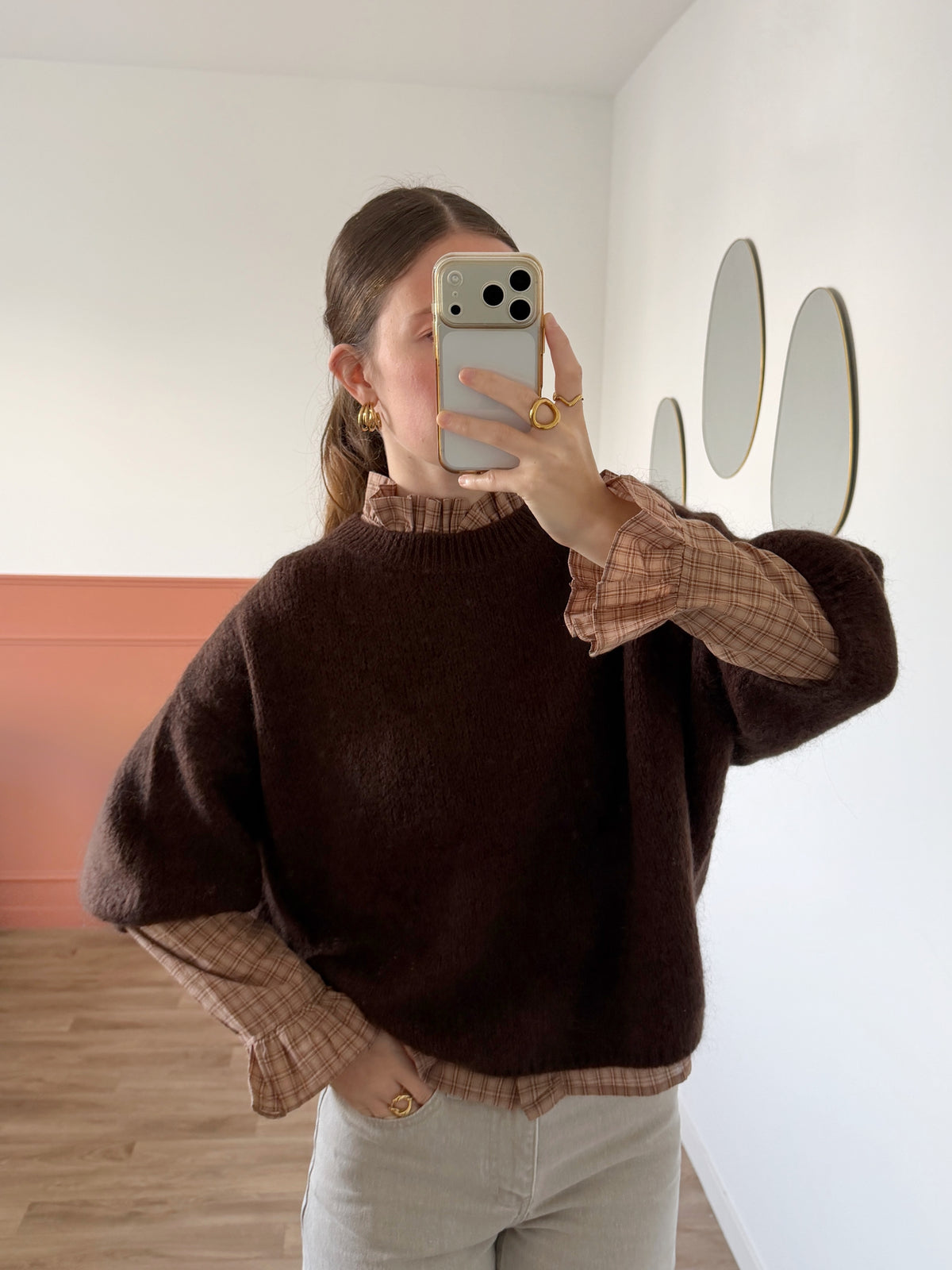 Blouse MARGOT marron