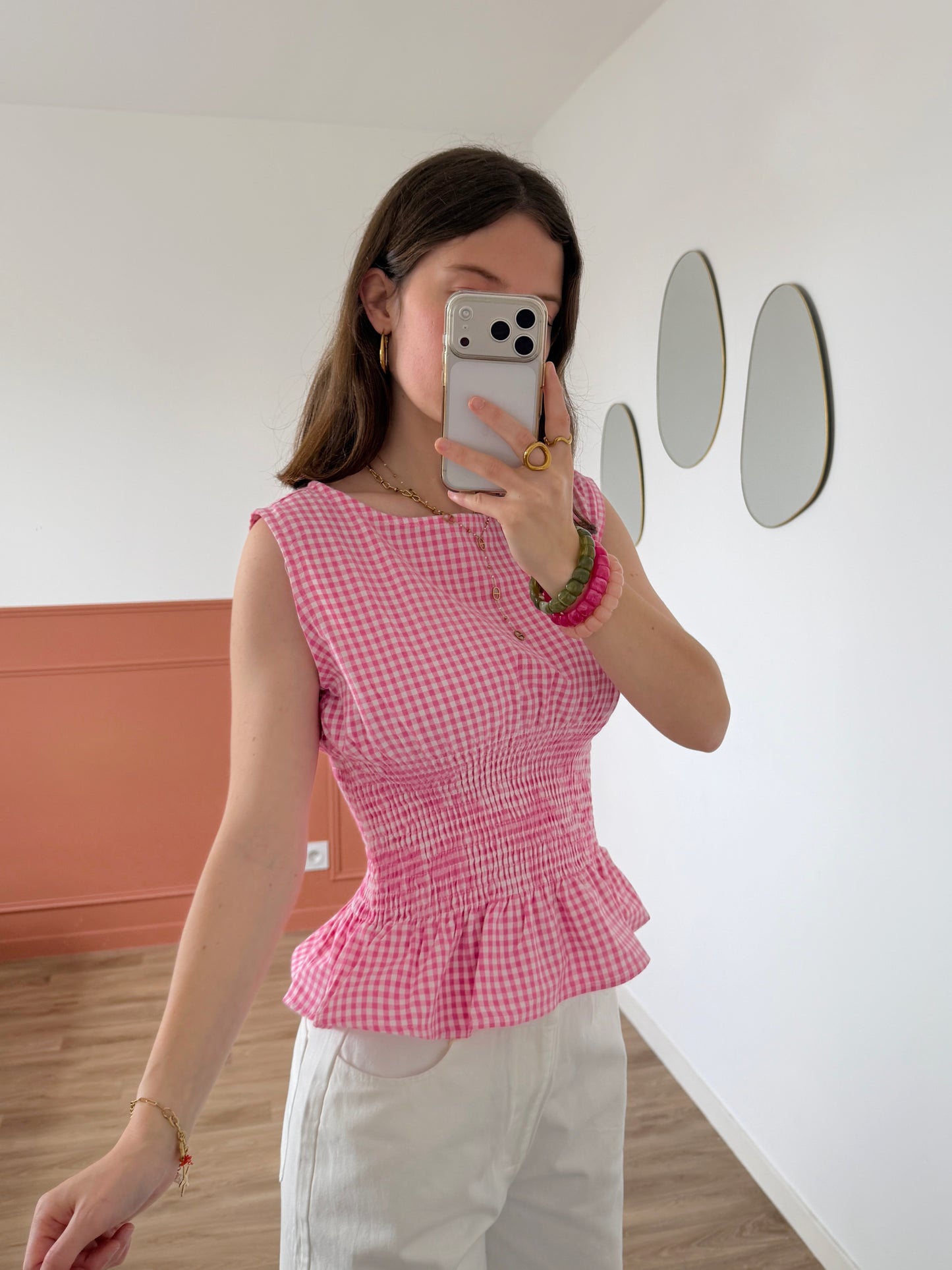 Top TINA vichy rose
