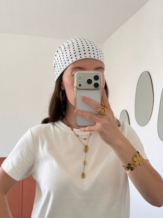 Foulard POIS blanc
