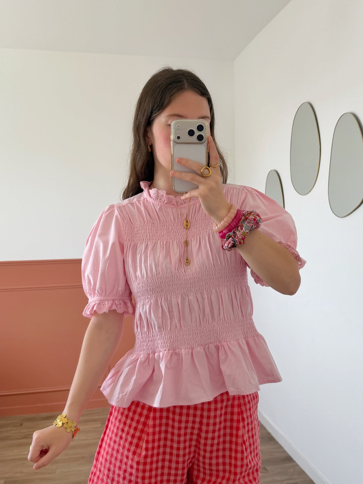 Blouse AURORE rose