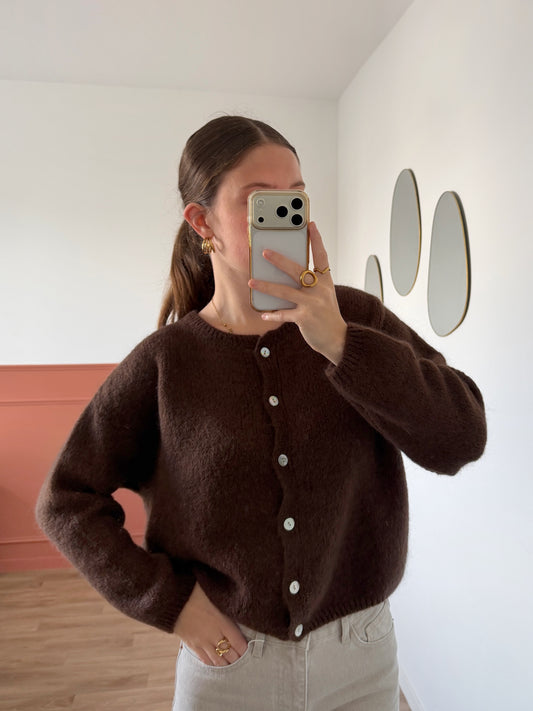 Cardigan OLIVIA chocolat