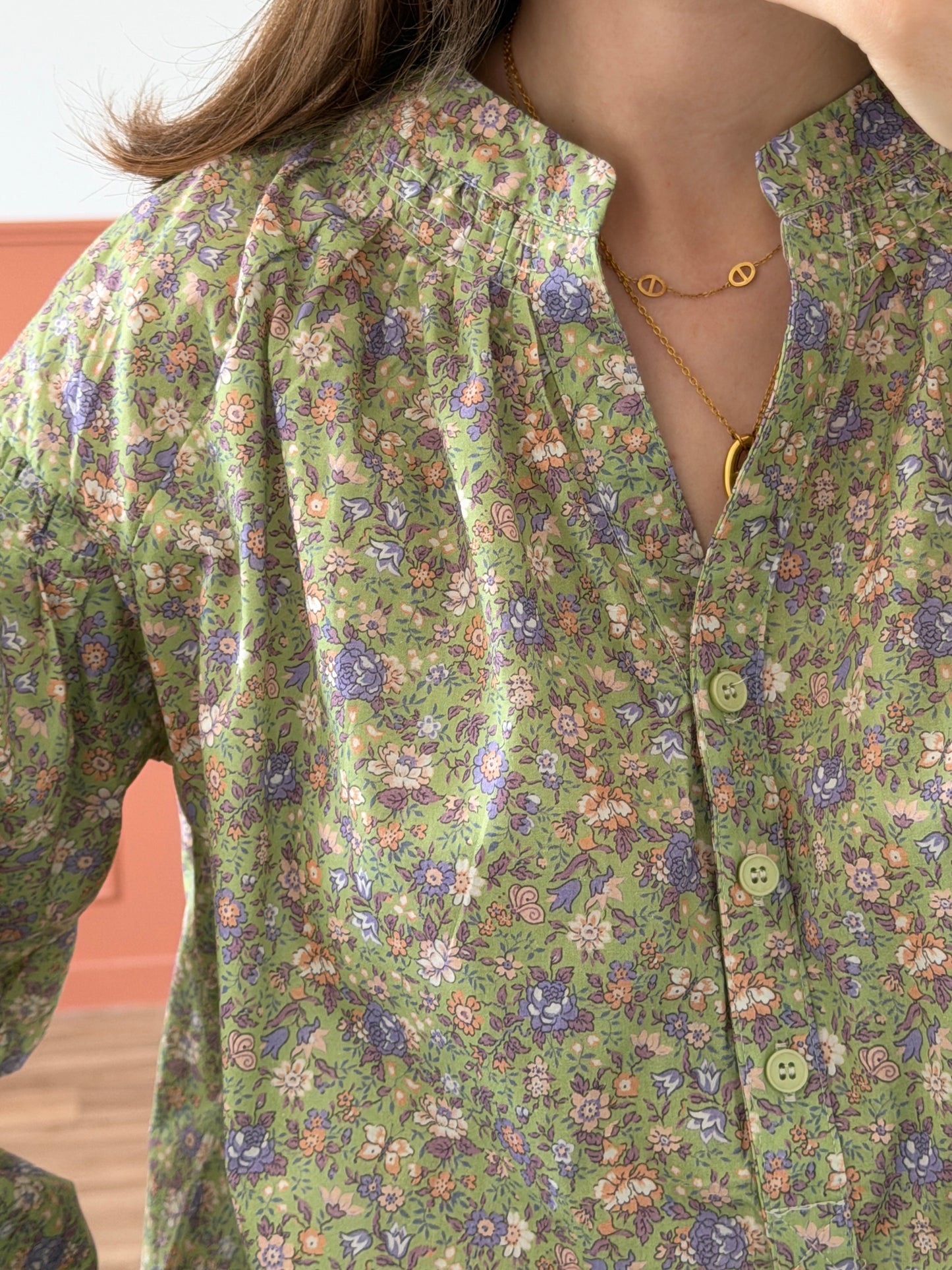 Blouse NOÉMIE verte