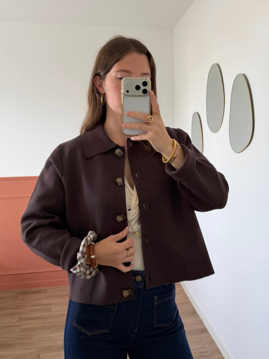 Cardigan LISA marron