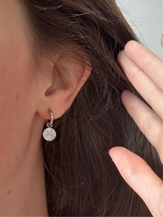 Boucles d'oreilles INA argentées