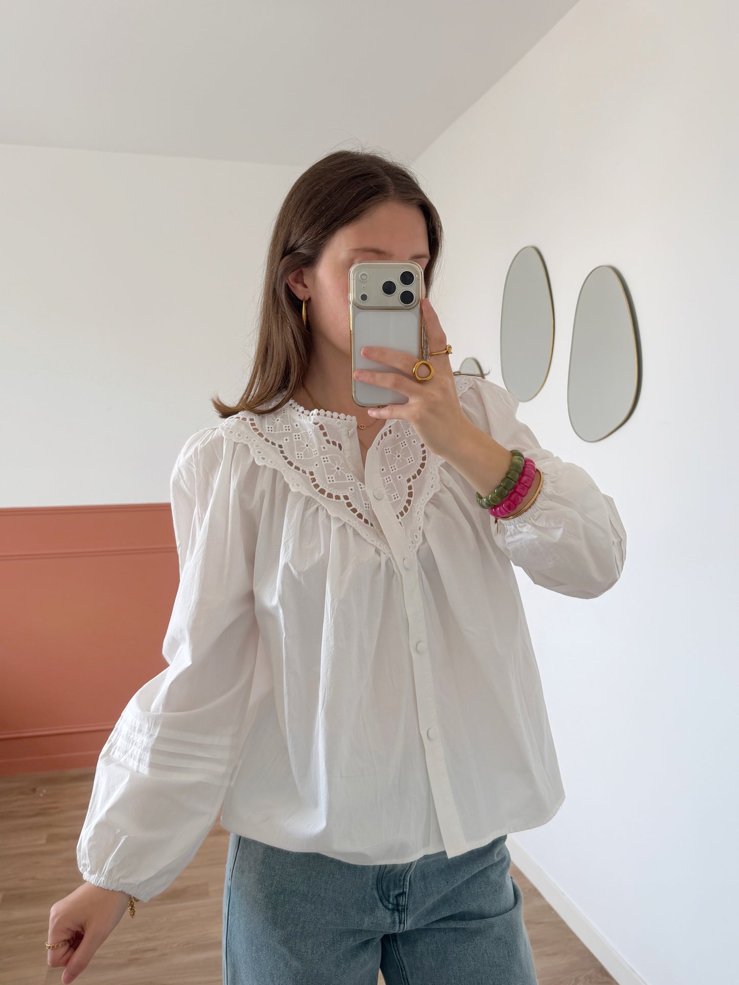 Blouse CLÉMENCE blanche