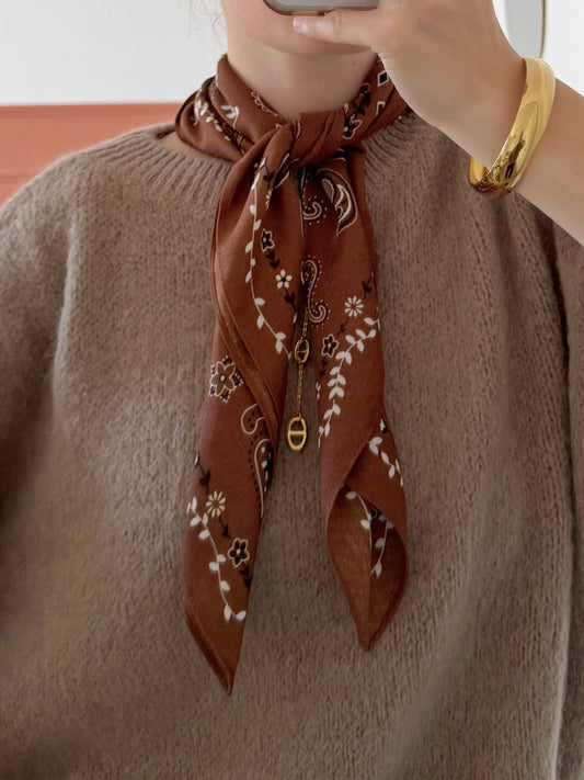 Foulard ELSA marron